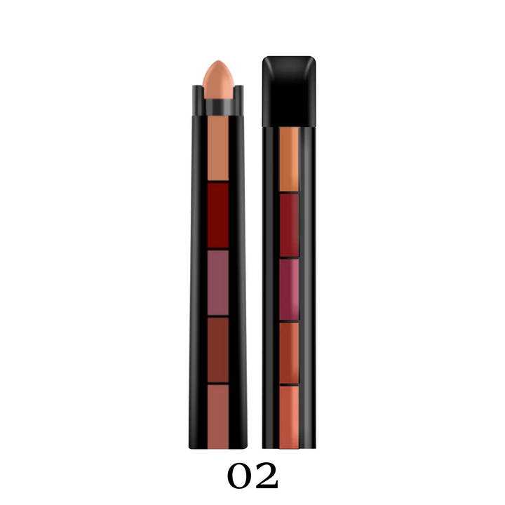 MUICIN - 5 in 1 Matte Lipsticks Best Price in Pakistan