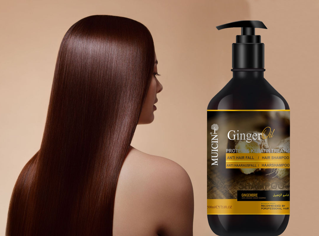 MUICIN - Ginger Oil Anti Hair Fall Shampoo - 500ml Best Price in Pakistan